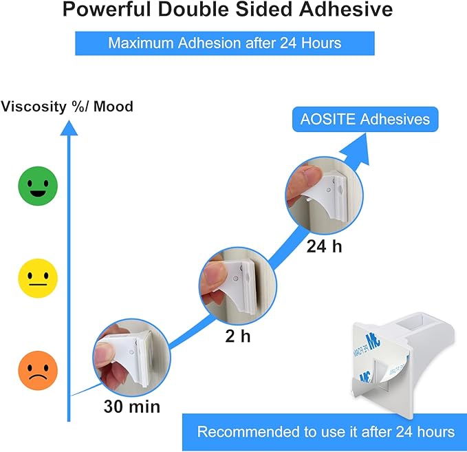 Child Safety Magnetic Cabinet Locks, AOSITE 10 Pack+2 Keys Baby Proofing Magnetic Drawer Locks for Kitchen with Adhesive No Drilling or Screws Fixed, Baby Safety Cabinet Locks