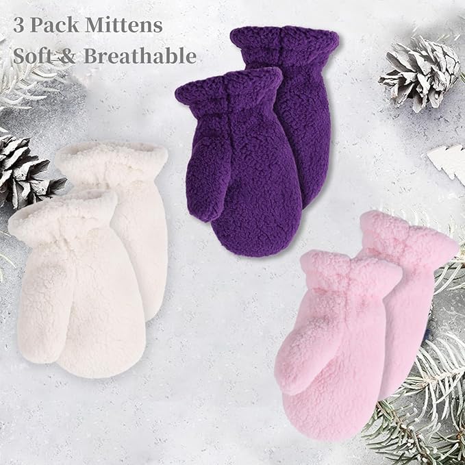 Zsedrut Baby Boys Winter Glove Warm Toddler Infant Girls Mittens Fleece Lined Gloves 1-7 Years