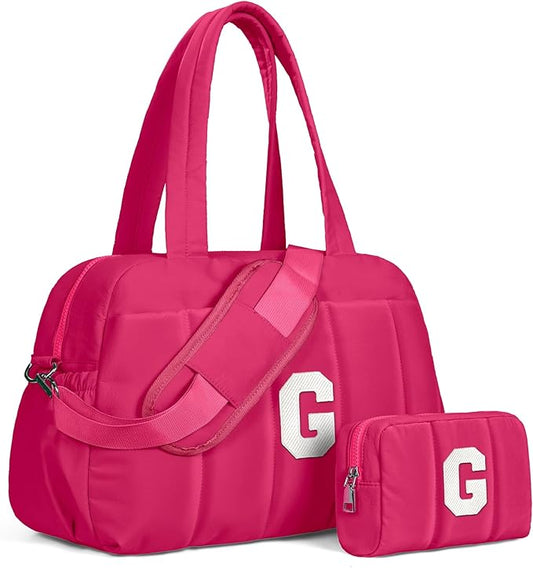 Dance Bag, Kid Weekender Bags，Teen Girl Gifts-Overnight Bag with Wet Pocket，Lightweight Travel Tote Personalized Cheer Bags with Makeup Pouch