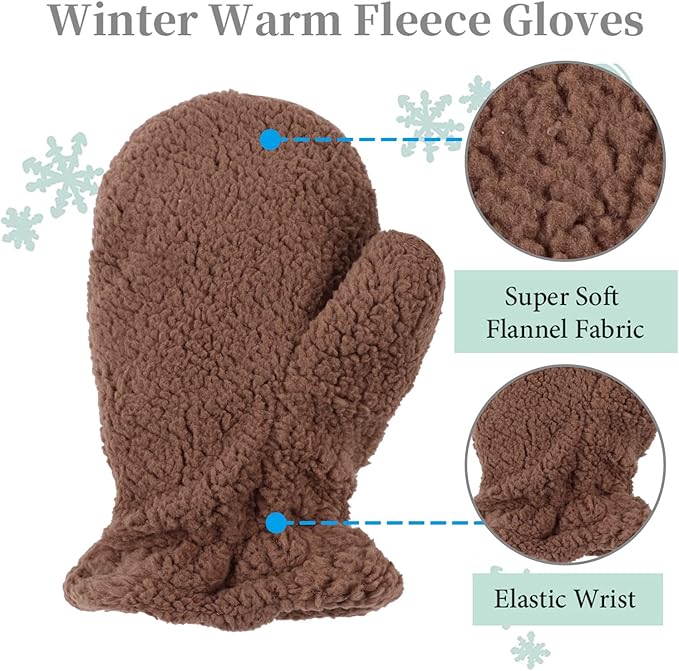 Zsedrut Baby Boys Winter Glove Warm Toddler Infant Girls Mittens Fleece Lined Gloves 1-7 Years