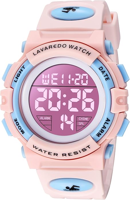 Kids Watch,Boys Watch for 3-15 Year Old Boys,Digital Sport Outdoor Multifunctional Chronograph LED 50 M Waterproof Alarm Calendar Analog Watch for Children with Silicone Band,Kids Gift