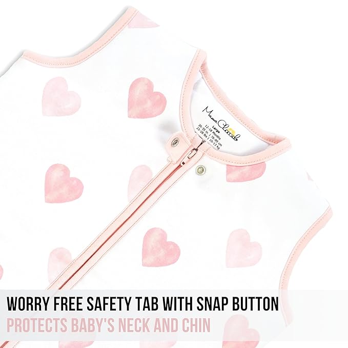 Mama Cheetah Baby Sleep Sack 2.5 TOG, Winter Baby Sleeping Bag with 2-Way Zipper, Organic Cotton Swaddle Transition Wearable Blanket for Boy Girl Infant Toddler, 18-24 Months, 1-Pack