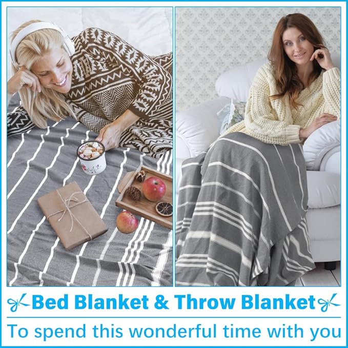 Oversized Turkish Beach Towel Blanket XXL Cotton Sandproof Towels Boho Woven Extra Large Big Sand Free Giant Throw Thick Blankets Huge Quilt XL Picnic Camping Necessities Cloud For Adult Gifts Black