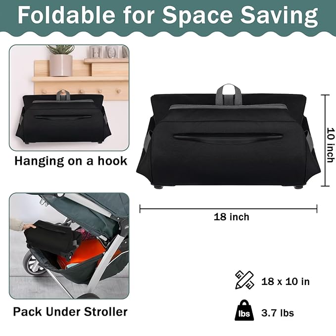 Infant Car Seat Travel Bag Fit Doona Car Seat Stroller and Base, Chicco Keyfit 35 and Base, Doona Travel Bag with Wheels, Padded Car Seat Bags for Air Travel, Nuna Travel Bag with Zipper Pocket