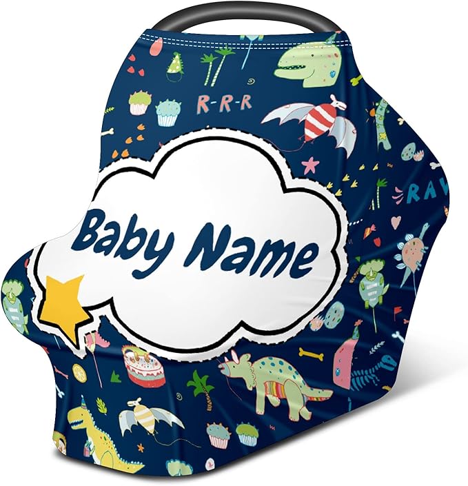 Baby Car Seat Stroller Cover Nursing Cover New Mom Breastfeeding Scarf Soft Stretchy Infant Carrier Cover Car Canopy Coverage