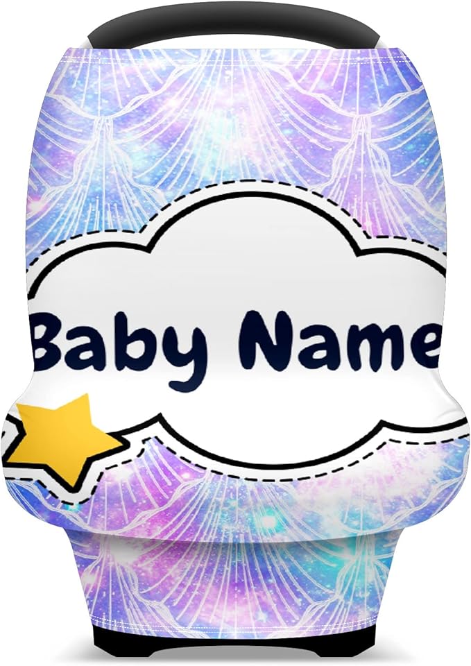 Baby Car Seat Stroller Cover Nursing Cover New Mom Breastfeeding Scarf Soft Stretchy Infant Carrier Cover Car Canopy Coverage