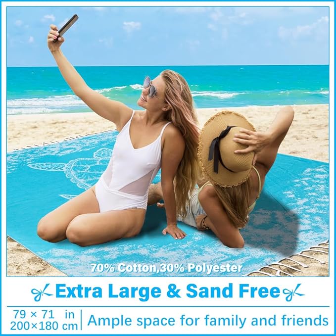 Oversized Turkish Beach Towel Blanket XXL Cotton Sandproof Towels Boho Woven Extra Large Big Sand Free Giant Throw Thick Blankets Huge Quilt XL Picnic Camping Necessities Cloud For Adult Gifts