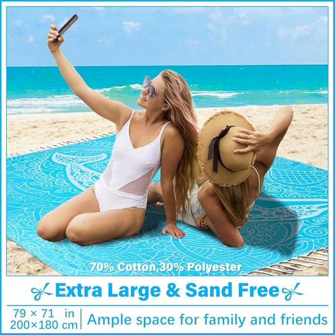 Oversized Turkish Beach Towel Blanket XXL Cotton Sandproof Towels Boho Woven Extra Large Big Sand Free Giant Throw Thick Blankets Huge Quilt XL Picnic Camping Necessities Cloud For Adult Gifts