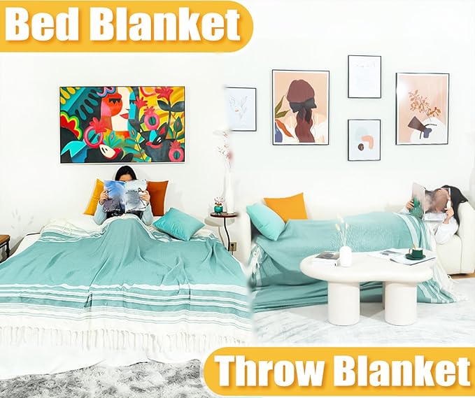 Oversized Turkish Beach Towel Blanket Cotton Giant XL Sandproof Towels Huge Linen XXL Extra Large Big Throw Quilt Blankets for Adults Cloud Travel Camping Glamping Accessories Essentials