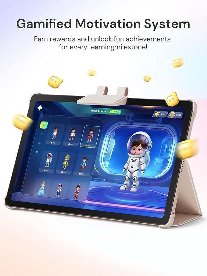 AI Kids Tablet with Scanner - 50000+ Content AI Tutor Learning Tablet with ELA, Math, ABC, Word, Read, Phonics, STEM for Homeschooler Educational Study for PreK - G6 (TalPad T100, Standard)