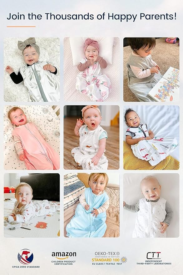 TotAha Toddler Sleep Sack 2T-4T, Soft Wearable Blanket Baby Sleep Bag, Light 0.5 TOG or Medium-weight 1.0 TOG Sleeping Sacks