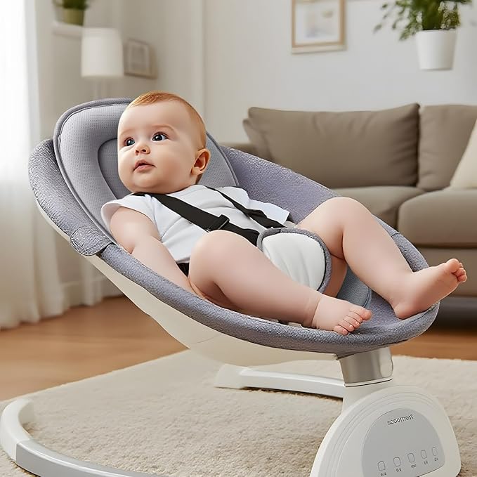 PandaEar Baby Car Insert Cushion Pad, Infant Head & Body Support Pillow for Car Seats, Strollers,Carriers, Machine Washable & Portable -Grey