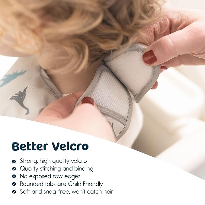 Tiny Twinkle Mess Proof Baby Bib - Waterproof & Lightweight Baby-Led Weaning Apron | 100% Recycled Polyester, Easy Clean & Machine Washable (Black Checkers, Small 6-24 Months)