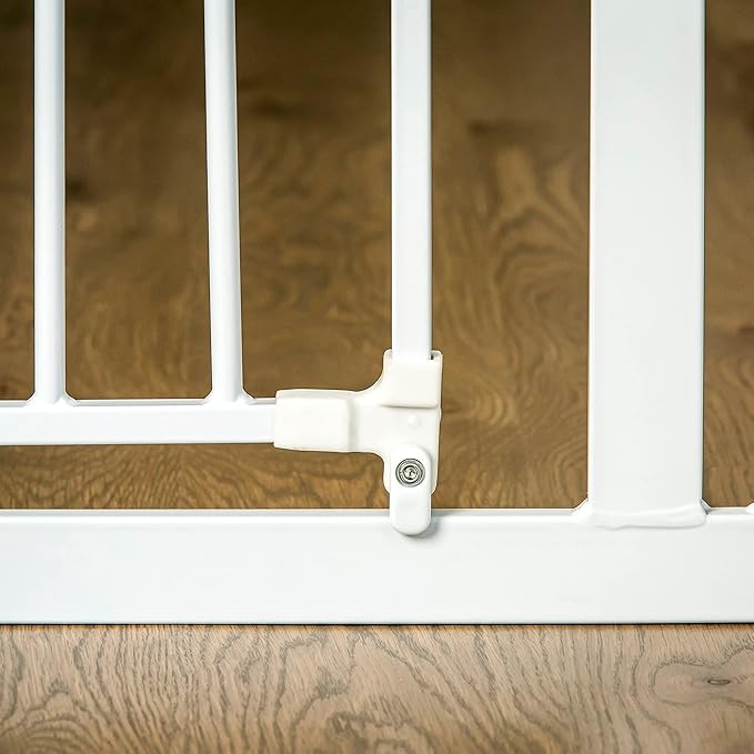 Regalo 38.5-Inch Extra Wide Baby Gate – Pressure Mount Baby and Pet Safety Gate for Bottom of Stairs & Doorways – Tested and Trusted, American Designed, American Owned