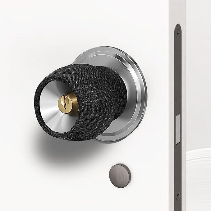 Round Door Handle Covers, Anti-Scald Door Knob Cushion Cover, for Summer and Winter Silicone Door Handle Protector, Anti-Scald Door Knob Cushion Cover, Door Handle Protector