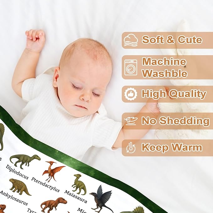 Ship Next Day, Personalized Baby Blanket – Printed in USA, Custom Baby Blanket for Boys & Girls, Baby Blanket with Name, Baby Shower, Easter, Christmas, Birthday Newborn & Toddler Gifts, Baby Gifts