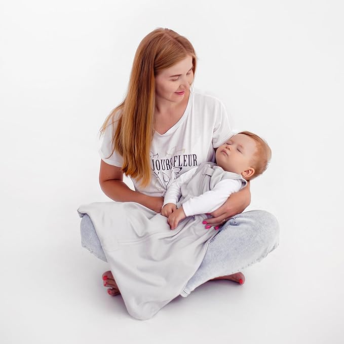 Mama Cheetah Baby Sleep Sack 0.5 TOG, Organic Cotton Baby Wearable Blanket, Swaddle Transition Baby Sleeping Bag, Boy Girl Newborn Infant, XXL (24-48 M)