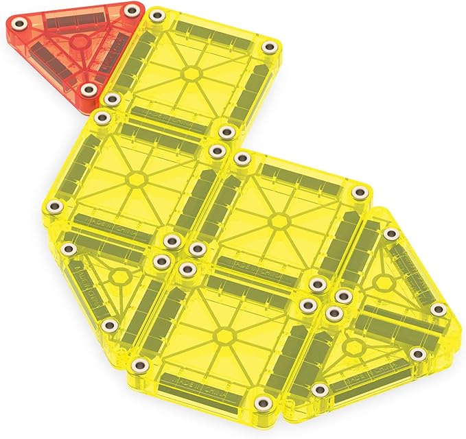 MAGNA-TILES microMAGS Travel Set Deluxe 55-Piece Magnetic Construction Set, The Original Magnetic Building Brand