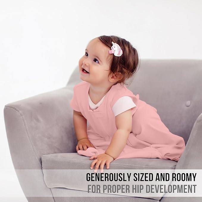 Mama Cheetah Baby Sleep Sack 0.5 TOG, Organic Cotton Baby Wearable Blanket with Two-Way Zipper, Swaddle Transition Baby Sleeping Bag for Newborn Infant Toddler Boy Girl, 18-24 Months