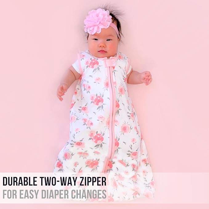 Mama Cheetah Baby Sleep Sack 2.5 TOG, Organic Cotton Baby Wearable Blanket with Two-Way Zipper, Swaddle Transition Baby Sleeping Bag for Newborn Infant Toddler Boy Girl, 12-18 Months