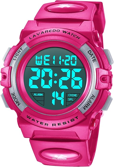 Kids Watch,Boys Watch for 3-15 Year Old Boys,Digital Sport Outdoor Multifunctional Chronograph LED 50 M Waterproof Alarm Calendar Analog Watch for Children with Silicone Band,Kids Gift