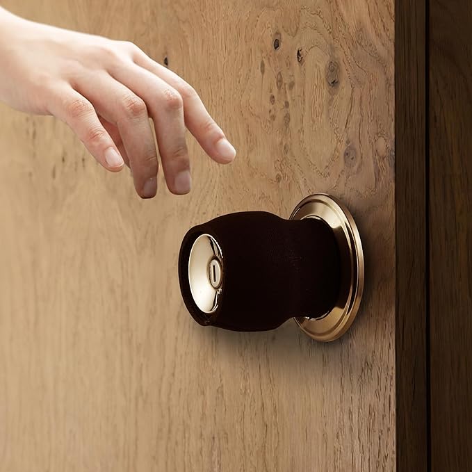 Round Door Handle Covers, Anti-Scald Door Knob Cushion Cover, for Summer and Winter Silicone Door Handle Protector, Anti-Scald Door Knob Cushion Cover, Door Handle Protector