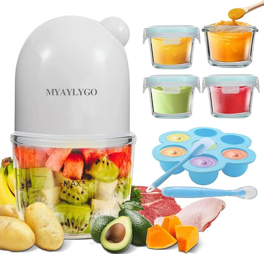 Baby Food Maker & Food Processor, Upgraded 14-in-1 Baby Food Blender, Puree Maker, Puree Grinder for Fruit, Veggies, Meat, Baby Feeding Essentials, Shower Gifts Set