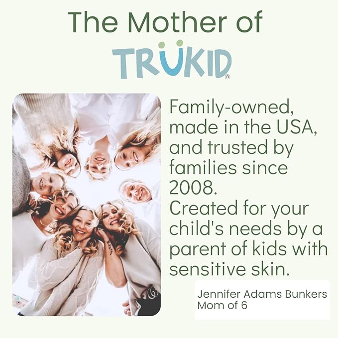 TruKid Kids Body Wash – Natural, Unscented Face, Body & Hand Wash for Sensitive Skin - NEA-Accepted for Eczema – Dermatologist Tested, Non-Toxic, Tear-Free Baby Bath Essential, 8 fl oz