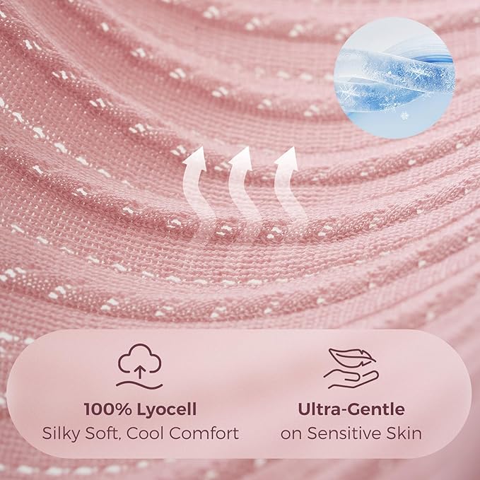 Momcozy Ultra-Light Nursing Cover for Breastfeeding, Soft Breathable Tencel™ Lyocell Fabric, Multi-Use Feeding Shawl, Newborn Essentials Must Haves(Pink)