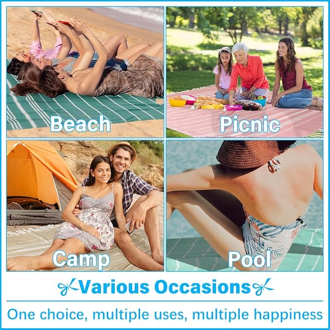 Oversized Turkish Beach Towel Blanket XXL Cotton Sandproof Towels Boho Woven Extra Large Big Sand Free Giant Throw Thick Blankets Huge Quilt XL Picnic Camping Necessities Cloud For Adult Gifts Grey