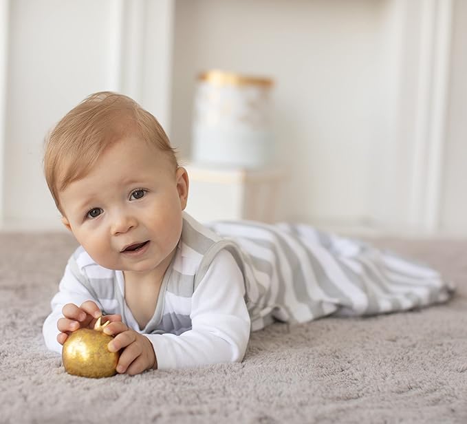 Mama Cheetah Baby Sleep Sack 0.5 TOG, Organic Cotton Baby Wearable Blanket with Two-Way Zipper, Swaddle Transition Baby Sleeping Bag for Newborn Infant Toddler Boy Girl, 0-6 Months