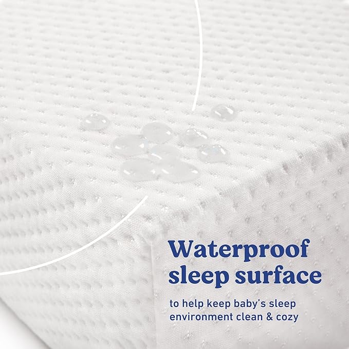 Graco Premium Crib Mattress & Protector Value Bundle (2-Pack) – Includes GREENGUARD Gold Certified Crib & Toddler Mattress, GREENGUARD Gold Certified Waterproof Protector