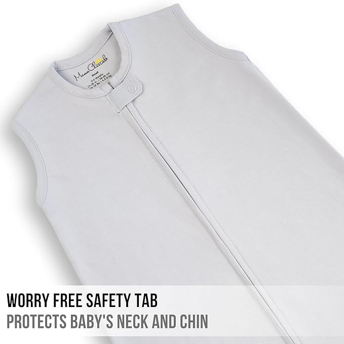 Mama Cheetah Baby Sleep Sack 0.5 TOG, Organic Cotton Baby Wearable Blanket with Two-Way Zipper, Swaddle Transition Baby Sleeping Bag for Newborn Infant Toddler Boy Girl, 0-6 Months