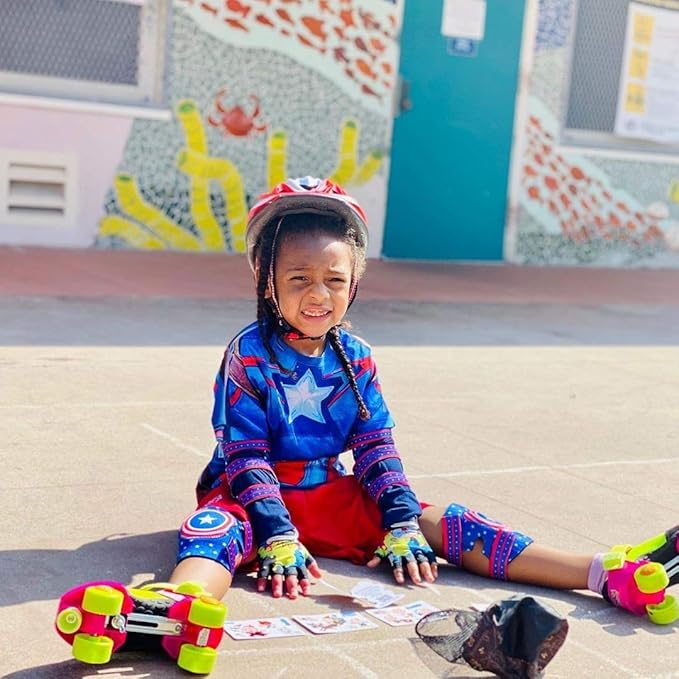 Soft-Style Kids Knee and Elbow Pads with Bike Gloves, Flexible Impact-Resistant Gear for Ages 2-11, Designed for Balance Bikes, Roller-Skating, and Skateboarding