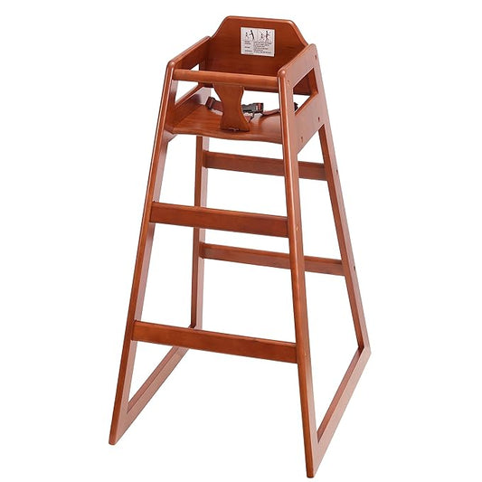 Stager Direct, Seating Ready-to-Assemble Restaurant Wood Bar Height High Chair, Baby Highchairs, Durable Dining Feeding Chair with Steps, High Chairs for Babies and Toddlers, (n 02)