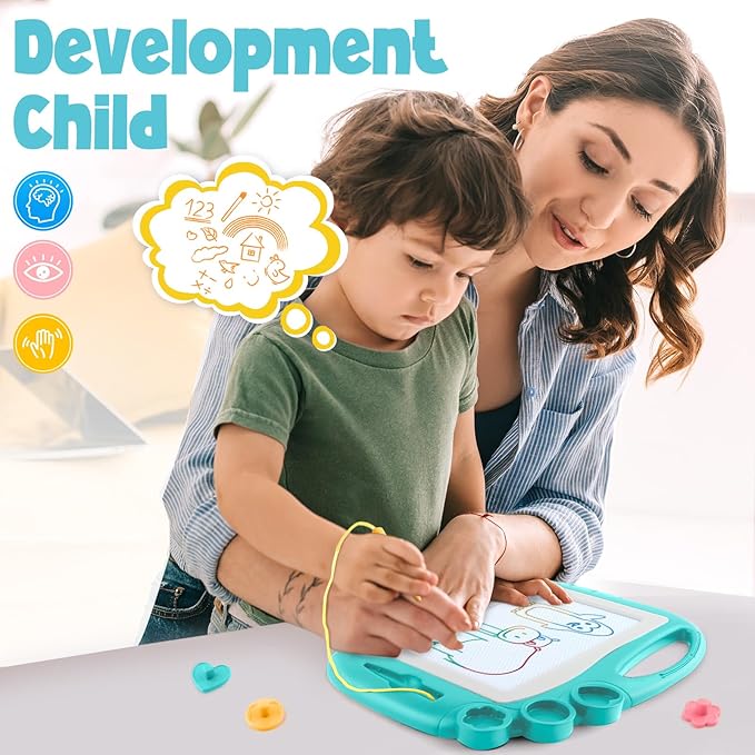 Magnetic Drawing Board, Toddler Toys for Age 1 2 3 Boys Girls, Toddler Drawing Board, Birthday Easter Christmas Halloween Kids Toy Gifts for Boys and Girls