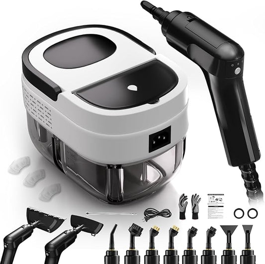 Steam Cleaner for Home, Steam Cleaner 2500w, High Pressure Steamer for Cleaning, 1.6L Water Tank, 3 Level Steam Control, High Heat Handheld Steamer for Kitchen, Bathroom, Upholstery, Car, Furnitur