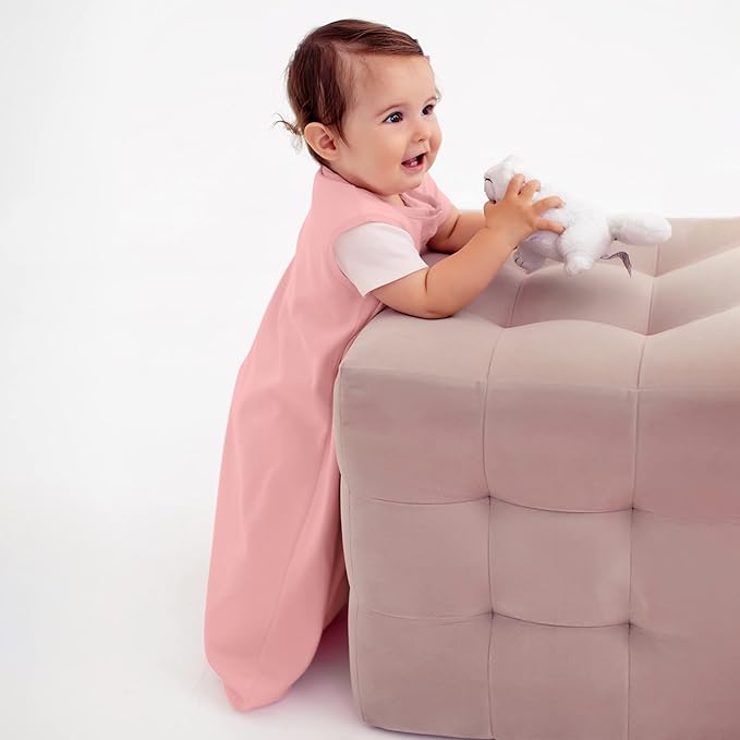 Mama Cheetah Baby Sleep Sack 0.5 TOG, Organic Cotton Baby Wearable Blanket with Two-Way Zipper, Swaddle Transition Baby Sleeping Bag for Newborn Infant Toddler Boy Girl, 0-6 Month