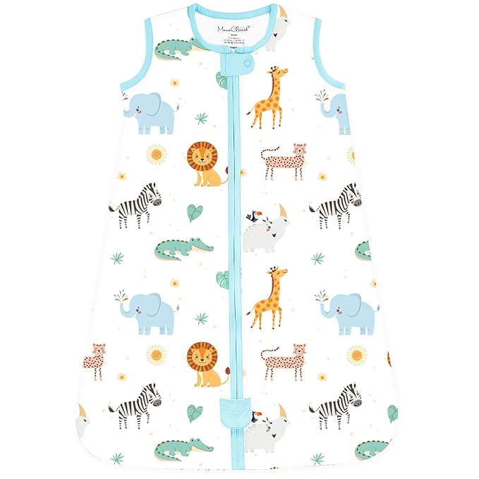 Mama Cheetah Baby Sleep Sack 2.5 TOG, Organic Cotton Baby Wearable Blanket with Two-Way Zipper, Swaddle Transition Baby Sleeping Bag for Newborn Infant Toddler Boy Girl, 18-24 Months