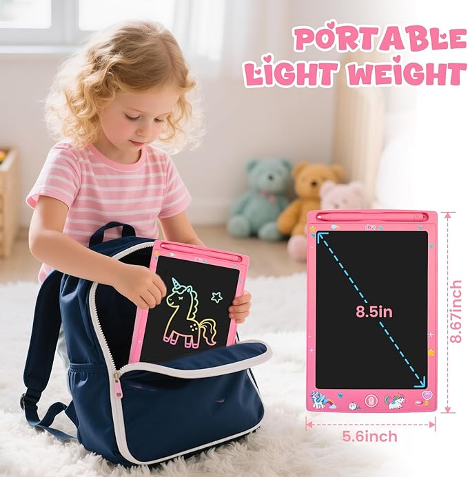 32 Pack LCD Writing Tablet for Kids, Erasable and Reusable Toddler Doodle Board in 8.5 inch, Ideal Educational Drawing Pad for Learning Toy for Ages 3-8 Gifts for Girls Boys