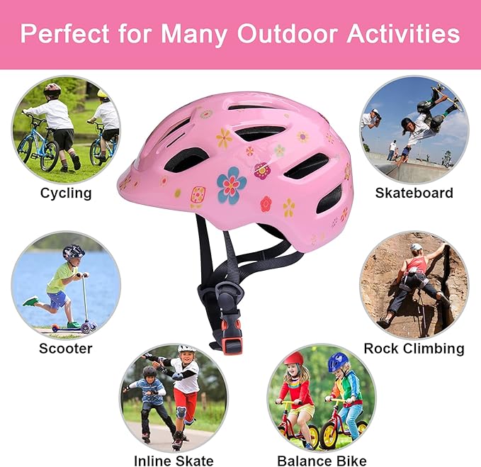 GLAF Baby Bike Helmet Toddler Helmets for 1 Year Old and up Infant Girls Boys Multi Sport Adjustable for Scooter Bicycle Kids Youth Child Skateboard Safety Cycling