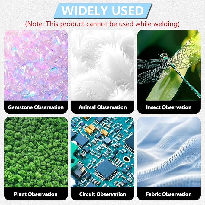 Digital Microscope for Kids, Handheld Microscope with 2.0" IPS Screen,500X,8 Adjustable LEDs,Digital Magnifying Glass for Insect Plant Leaf Observation,Magnifying Glass for Coins Small Fonts