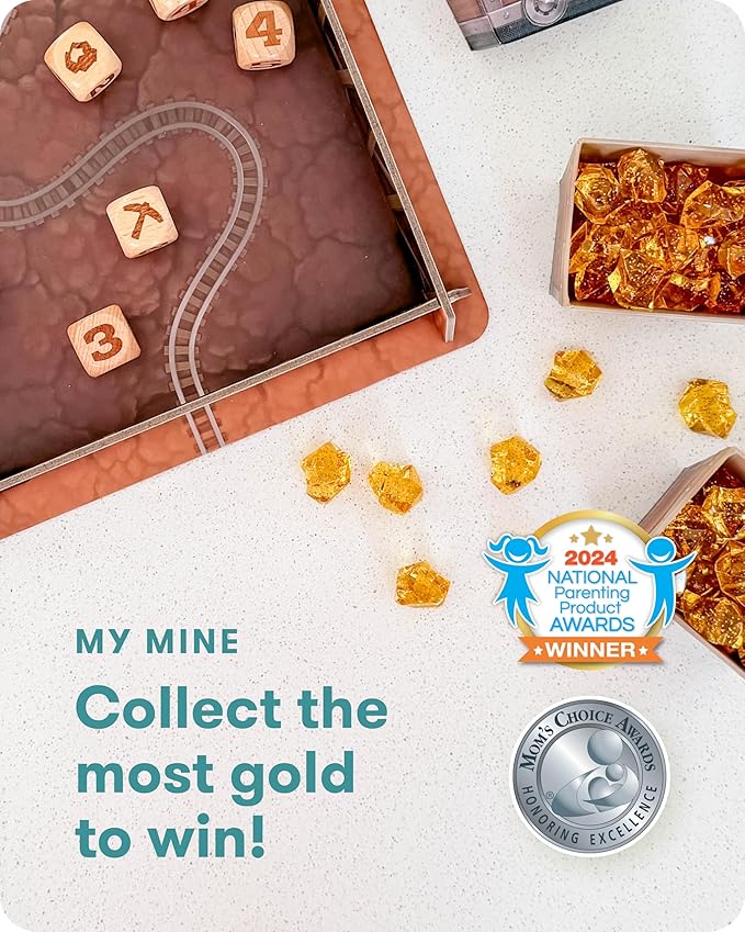 SimplyFun My Mine - Engaging Dice Based Probability & Strategy Game to Learn and Master Outcome Prediction, Fun Educational Experience for 2-6 Players, Suitable for Ages 6 and Up