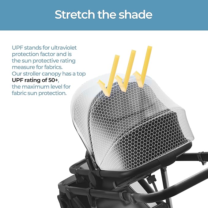 Mompush Baby Stroller, Convertible 2-in-1, Infant Car Seat Compatible, Includes Adapter - Sturdy Full-Size Infant Stroller for Family Adventures