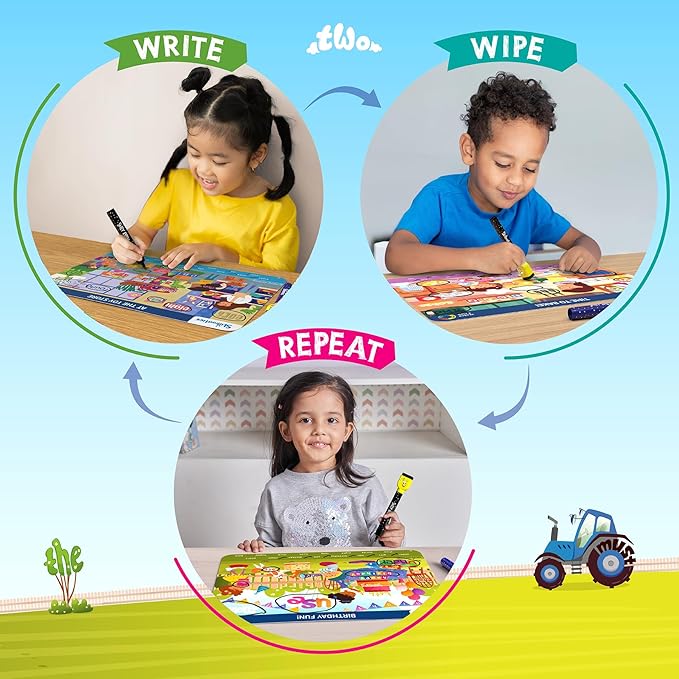 Skillmatics Search and Find Sight Words Educational Game - Reusable Preschool Learning Activities, Perfect for Toddlers & Kids Who Love Toys, Builds Vocabulary, Gifts for Ages 4, 5, 6, 7