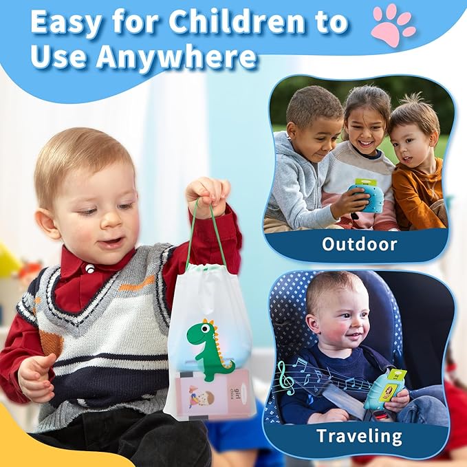 Toddler Toys Bilingual English and Spanish Talking Flash Cards for 1 2 3 4 5 6 Year Old Boys and Girls, Autism Sensory Toys for Autistic Children, Learning Educational Speech 250 Sight Words