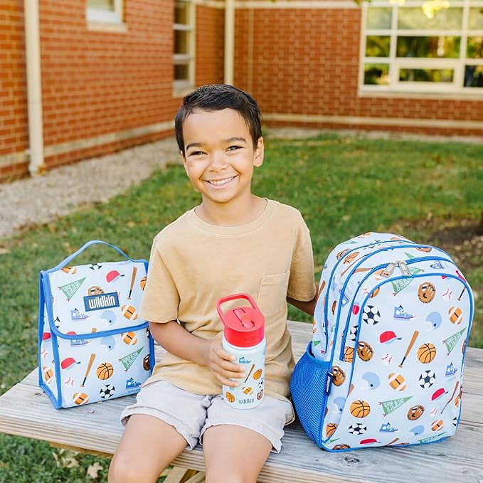 Wildkin 15-inch Kids Backpack – Durable, Padded, Adjustable for School & Travel - Game On