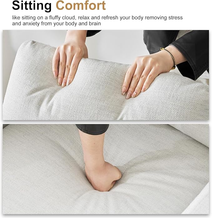 Power Swivel Recliner Chair – Nursery Glider Rocker with USB & Type-C, High Back Reclining Chair for Breastfeeding & Baby Room, Linen Fabric, Beige Grey