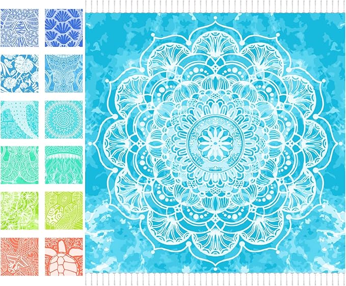 Oversized Turkish Beach Towel Blanket XXL Cotton Sandproof Towels Boho Woven Extra Large Big Sand Free Giant Throw Thick Blankets Huge Quilt XL Picnic Camping Necessities Cloud For Adult Gifts