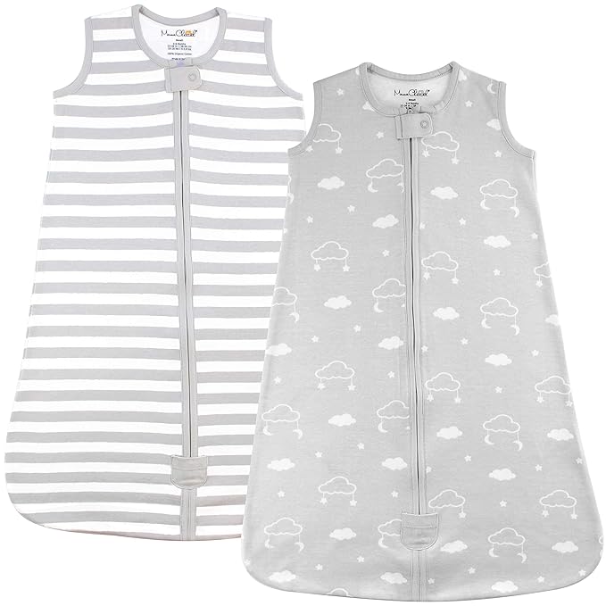 Mama Cheetah Baby Sleep Sack 0.5 TOG, Organic Cotton Baby Wearable Blanket with Two-Way Zipper, Swaddle Transition Baby Sleeping Bag for Newborn Infant Toddler Boy Girl, 18-24 Months